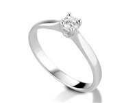 Ring PG Gioielli Woman Solitari in White Gold Diamante 0.13 Ct ANS71013 - ANS71013